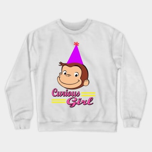 Curious George of Birthday Girl Crewneck Sweatshirt